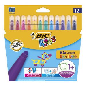 Pisaki Bic Kid Couleur Baby, 12 kolorów